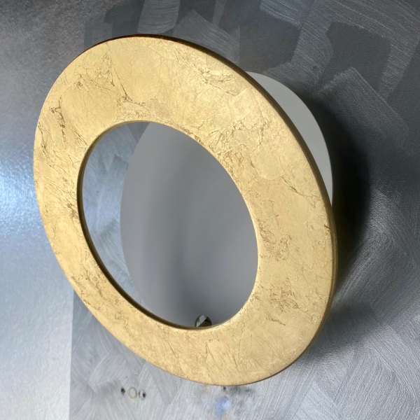 Icone Vera 26 wall lamp Ø 26cm adjustable white / gold leaf - special colour, dimmable